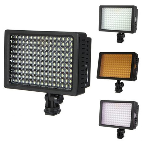  HD-160 Torche vidéo LED caméra DV Eclairage 5400K