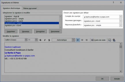 Créer une signature mail professionnelle avec sa messagerie Outlook