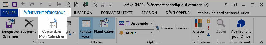 Indiquer Les Jours De Greve Sncf 2018 Dans Son Calendrier Outlook