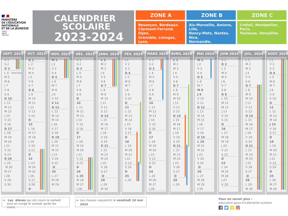 Mettre les congés scolaires 2022 - 2023 dans son calendrier Outlook