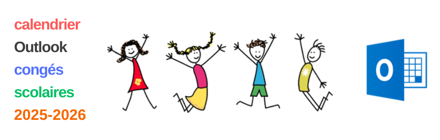 calendrier Outlook conges scolaires 2025-2026